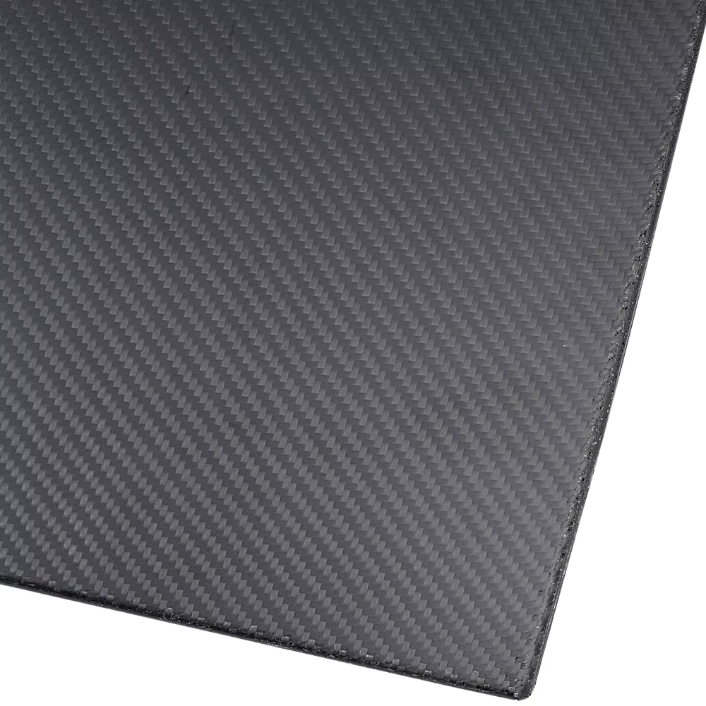 Close-up of a woven carbon fiber face sheet